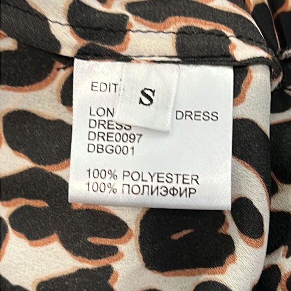 NWT La Double J Long Fancy Dress Leopard in Double Georgette Small - Picture 15 of 16